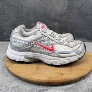 Nike Initiator Shoes Womens Size 9 Silver Pink Running Sneakers 394053-101